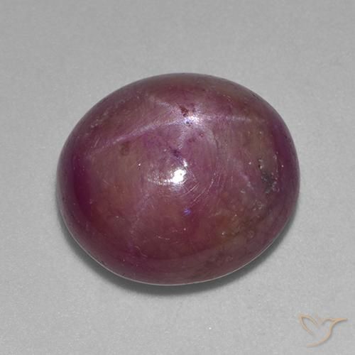Rubis étoilé Pourpre moyen-foncé naturelle ovale, 11.27 ct, Opaque