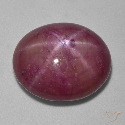 11.99ct Naturel Pourpre moyen Rubis étoilé, ovale, Opaque