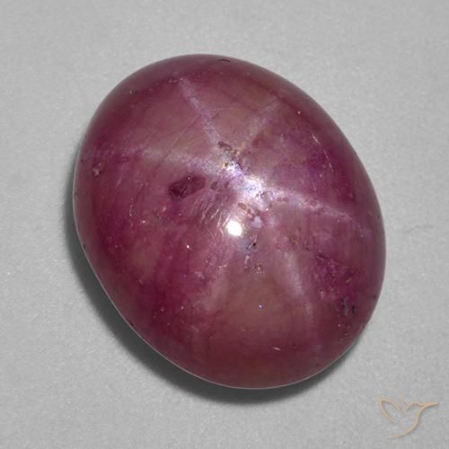 Rubis étoilé Pourpre moyen naturelle ovale, 11.99 ct, Opaque