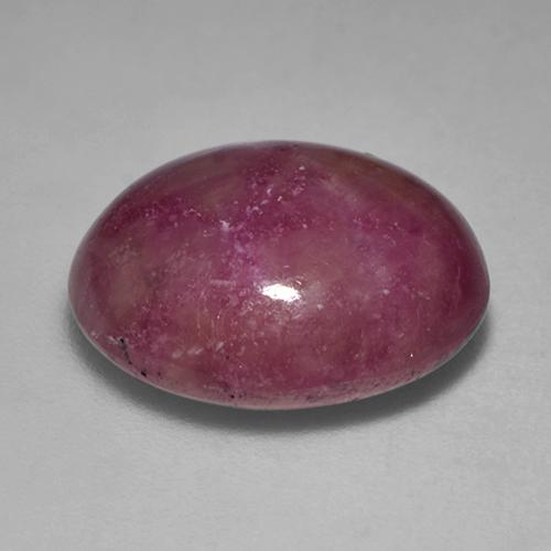 Rubis étoilé pourpre naturelle coupe ovale, 10,07 ct, opaque