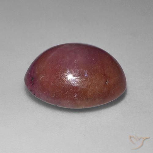 Rubis étoilé Violet rougeâtre naturelle ovale, 11.48 ct, Opaque