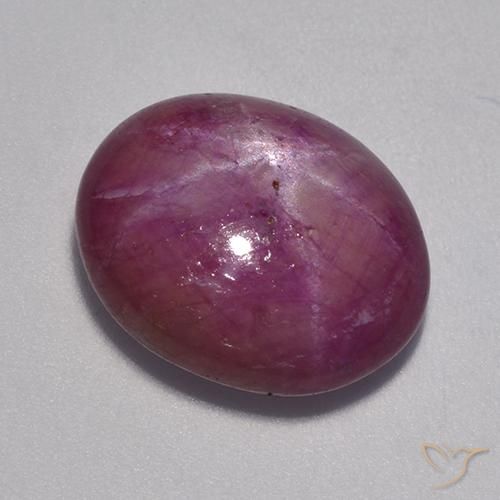 Rubis étoilé Pourpre moyen-foncé naturelle ovale, 12.90 ct, Opaque