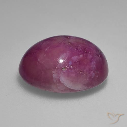 Rubis étoilé Violet rougeâtre naturelle ovale, 13.24 ct, Opaque