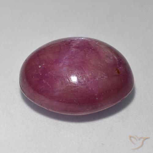 Rubis étoilé Pourpre moyen naturelle ovale, 12.55 ct, Opaque