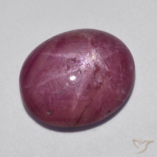 Rubis étoilé Rose-magenta naturelle ovale, 11.80 ct, Opaque