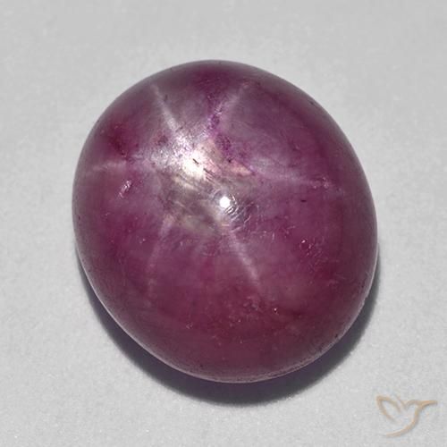 Rubis étoilé Violet rougeâtre naturelle ovale, 15.09 ct, Opaque