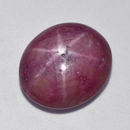 Rubis Étoilé Violet rougeâtre naturelle Coupe ovale, 10.05 ct, Opaque