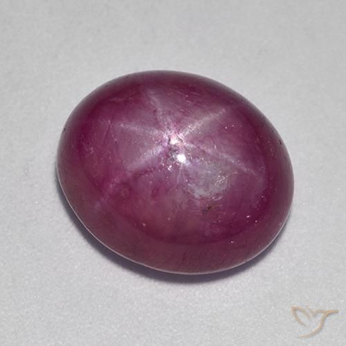 Rubis étoilé Violet rougeâtre naturelle ovale, 9.44 ct, Opaque