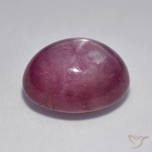 Rubis étoilé Violet rougeâtre naturelle ovale, 9.44 ct, Opaque