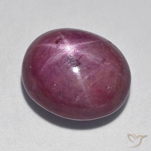 Rubis étoilé Pourpre moyen-foncé naturelle ovale, 12.08 ct, Opaque