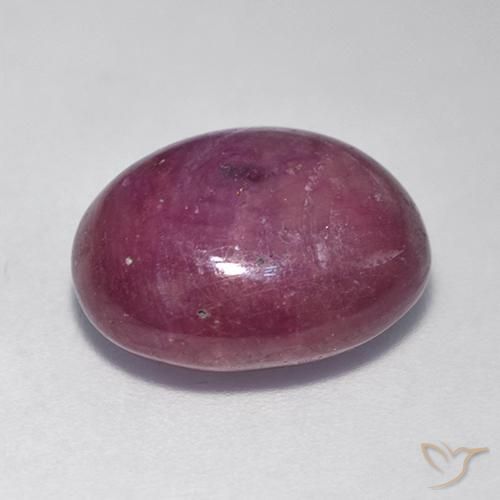 Rubis étoilé Pourpre moyen-foncé naturelle ovale, 12.08 ct, Opaque