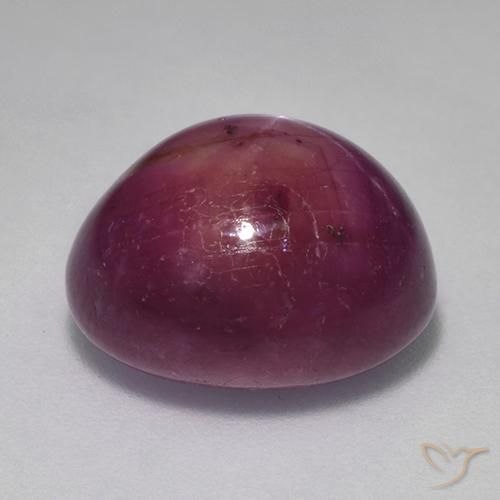Rubis étoilé Rouge framboises naturelle ovale, 11.47 ct, Opaque