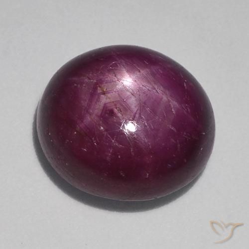 10.71ct Naturel Pourpre moyen-foncé Rubis étoilé, ovale, Opaque