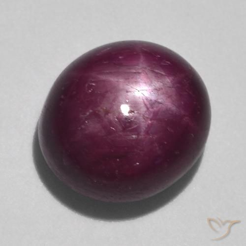 Rubis étoilé Pourpre moyen-foncé naturelle ovale, 10.71 ct, Opaque