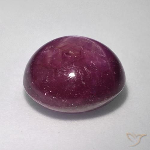 Rubis étoilé Pourpre moyen-foncé naturelle ovale, 10.71 ct, Opaque
