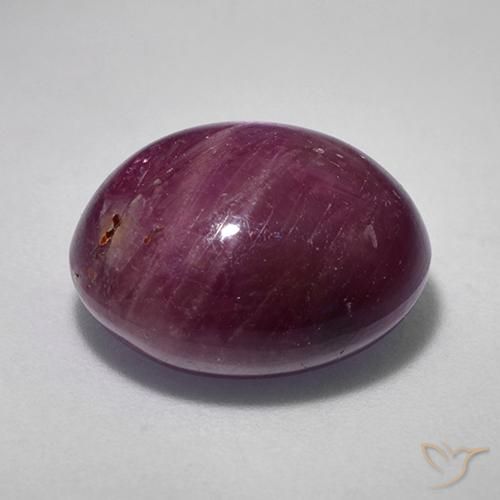 Rubis étoilé Violet rougeâtre naturelle ovale, 13.18 ct, Opaque