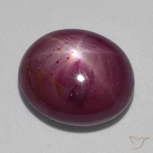 Rubis étoilé Pourpre moyen-foncé naturelle ovale, 10.15 ct, Opaque