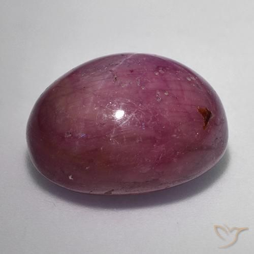 Rubis étoilé Magenta grisâtre naturelle ovale, 17.40 ct, Opaque