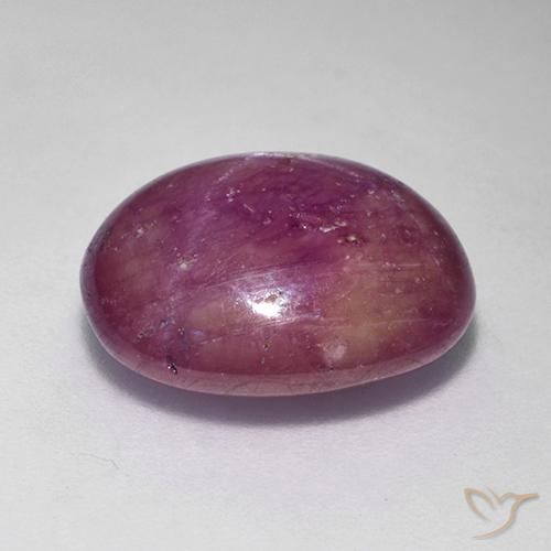 Rubis étoilé Magenta grisâtre naturelle ovale, 10.38 ct, Opaque