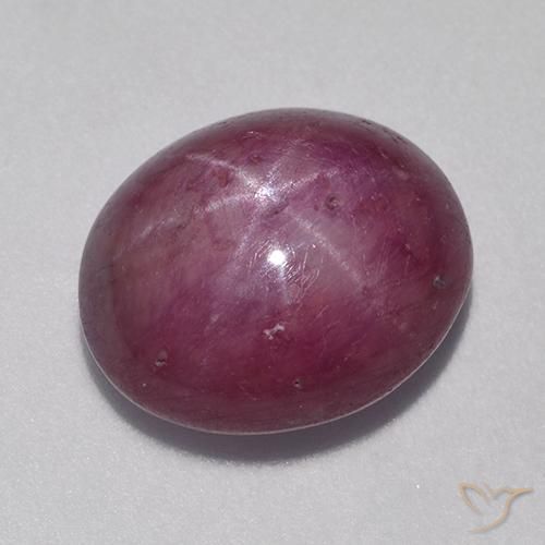 9.37ct Naturel Pourpre moyen-foncé Rubis étoilé, ovale, Opaque
