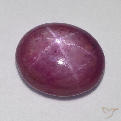 9.50ct Naturel Pourpre moyen-foncé Rubis étoilé, ovale, Opaque