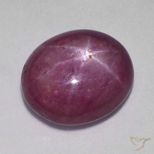 Rubis étoilé Pourpre moyen-foncé naturelle ovale, 9.50 ct, Opaque