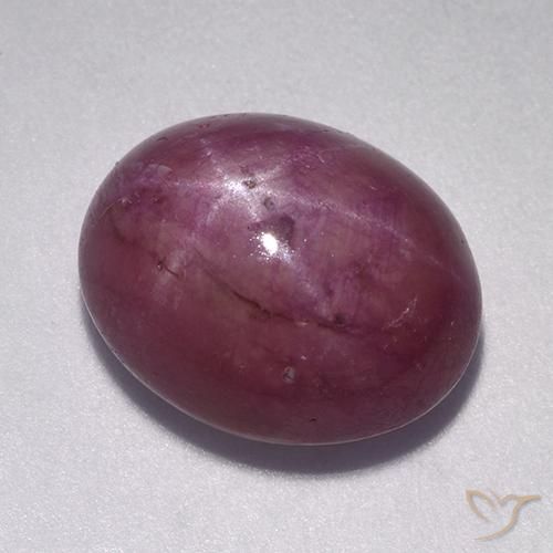 Rubis étoilé Pourpre moyen-foncé naturelle ovale, 10.57 ct, Opaque