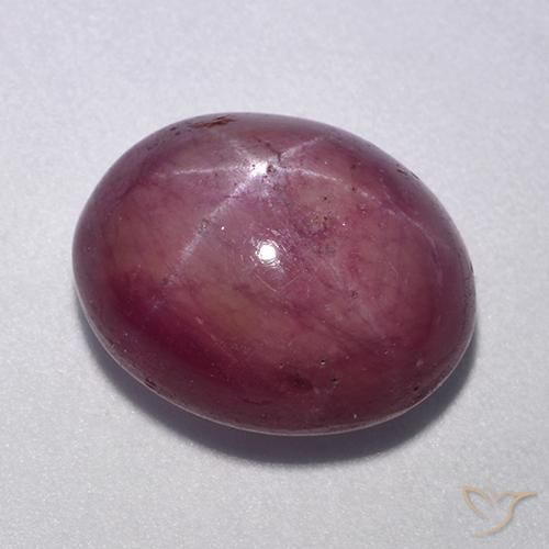 Rubis étoilé Pourpre moyen naturelle ovale, 11.40 ct, Opaque