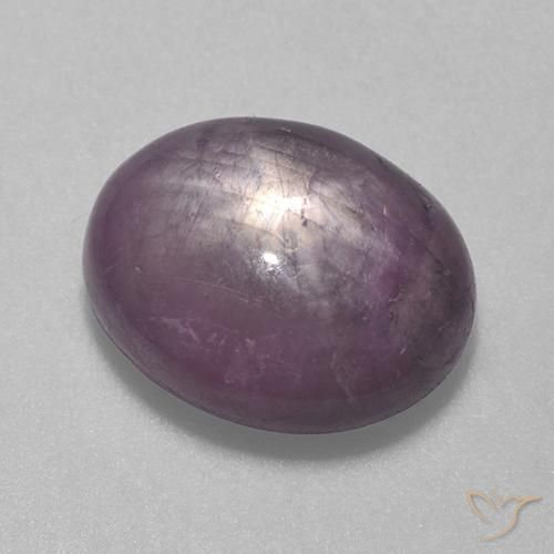 Rubis étoilé Violet clair naturelle ovale, 6.59 ct, Opaque