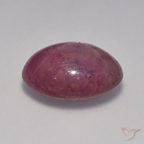 Rubis étoilé Pourpre-Rouge naturelle ovale, 6.46 ct, Opaque