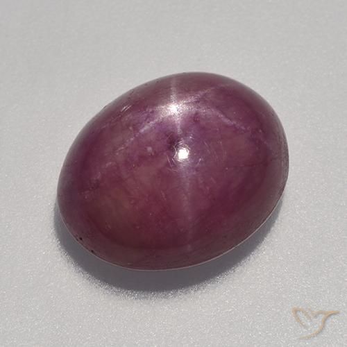 9.04ct Naturel Rouge framboises Rubis étoilé, ovale, Opaque