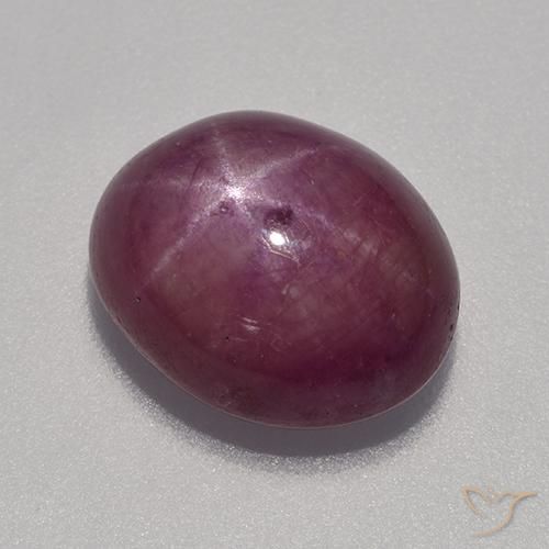Rubis étoilé Rouge framboises naturelle ovale, 9.04 ct, Opaque