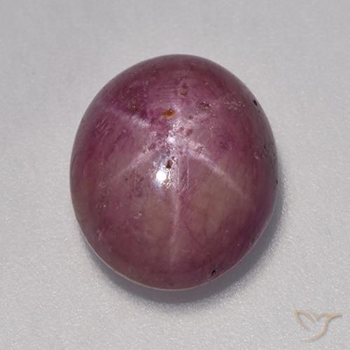 Rubis étoilé Rouge framboises naturelle ovale, 7.06 ct, Opaque