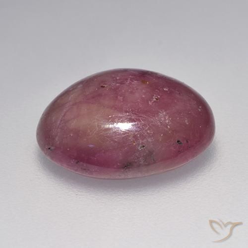 Rubis étoilé Rouge framboises naturelle ovale, 7.06 ct, Opaque