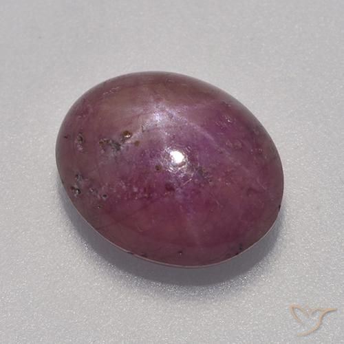 6.06ct Naturel Rouge moyen Rubis étoilé, ovale, Opaque