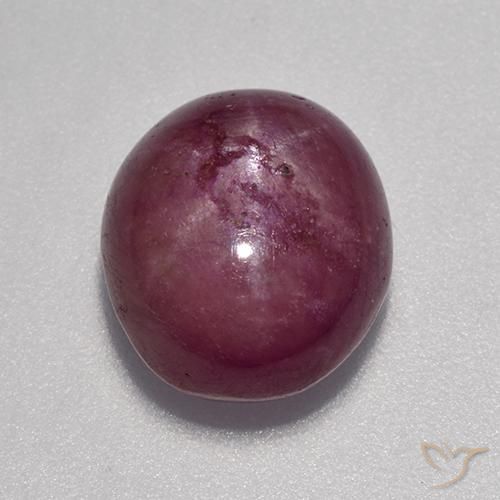 Rubis étoilé Pourpre-Rouge naturelle ovale, 7.13 ct, Opaque