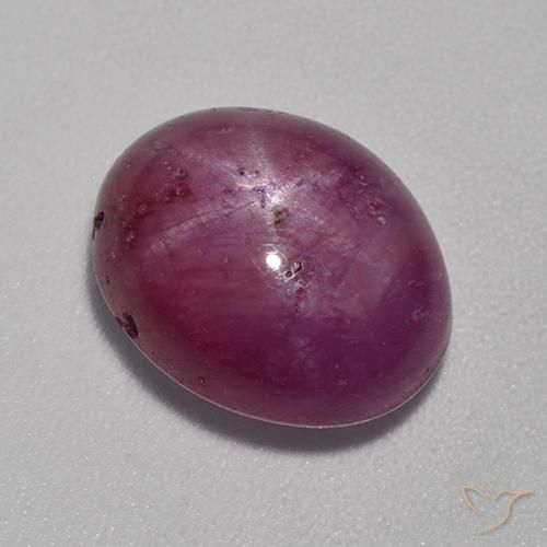 8.53ct Naturel Pourpre moyen-foncé Rubis étoilé, ovale, Opaque