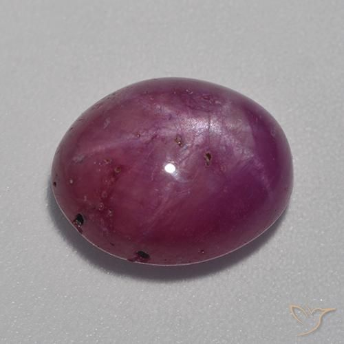 Rubis étoilé Pourpre moyen-foncé naturelle ovale, 8.53 ct, Opaque