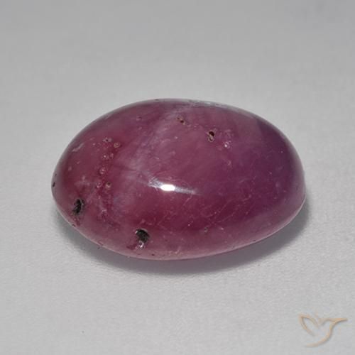 Rubis étoilé Pourpre moyen-foncé naturelle ovale, 8.53 ct, Opaque