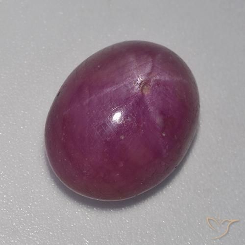 Rubis étoilé Pourpre moyen-foncé naturelle ovale, 8.86 ct, Opaque