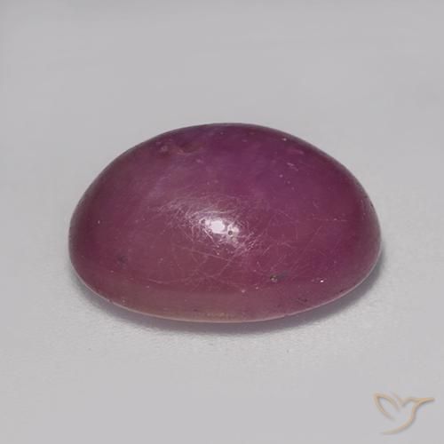Rubis étoilé Pourpre moyen-foncé naturelle ovale, 8.86 ct, Opaque