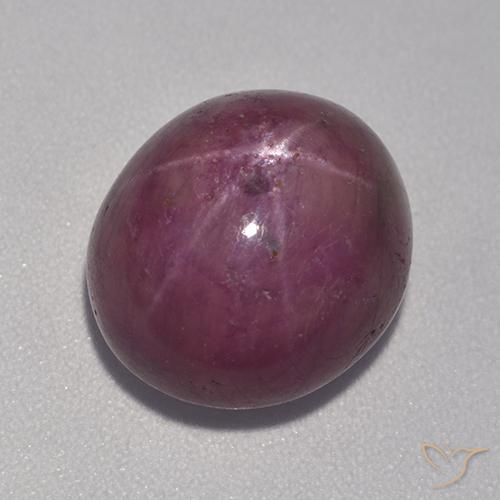 10.98ct Naturel Pourpre prune Rubis étoilé, ovale, Opaque