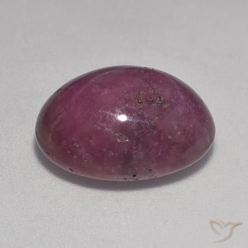 Rubis étoilé Violet rougeâtre naturelle ovale, 9.38 ct, Opaque