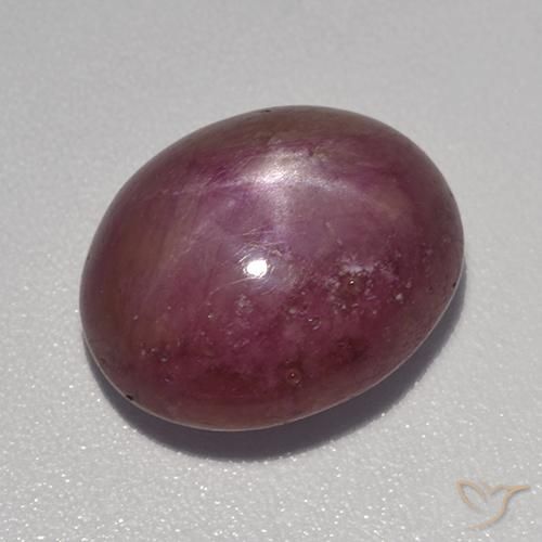 9.31ct Naturel Pourpre moyen-foncé Rubis étoilé, ovale, Opaque