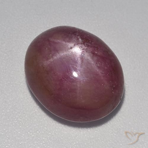 Rubis étoilé Pourpre moyen-foncé naturelle ovale, 9.31 ct, Opaque