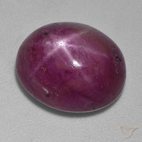 Rubis étoilé Pourpre moyen-foncé naturelle ovale, 10.00 ct, Opaque