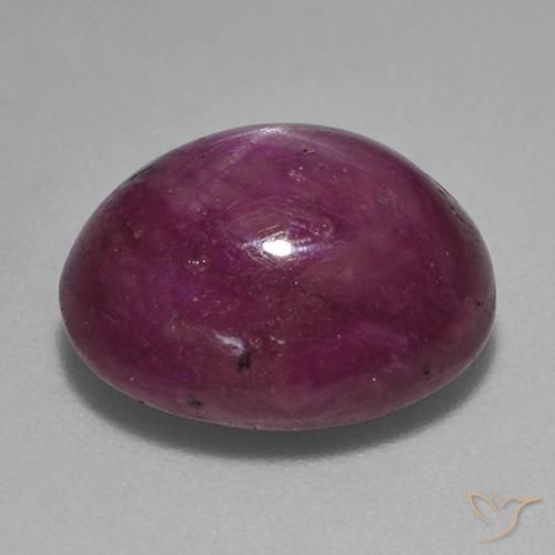 Rubis étoilé Pourpre moyen-foncé naturelle ovale, 10.00 ct, Opaque