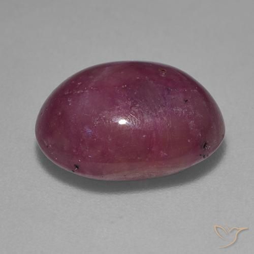 Rubis étoilé Pourpre moyen-foncé naturelle ovale, 7.59 ct, Opaque