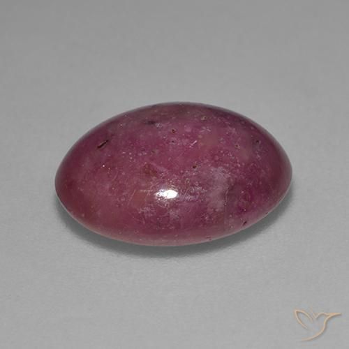 Rubis étoilé Violet rougeâtre naturelle ovale, 6.26 ct, Opaque