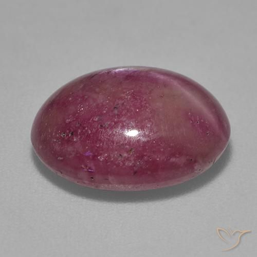 Rubis étoilé Violet rougeâtre naturelle ovale, 8.43 ct, Opaque